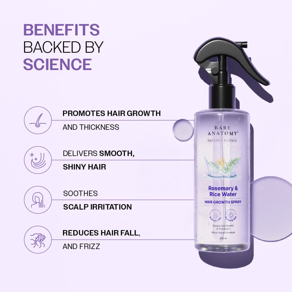 Rosemary + Rice Water Revive™ — Hair Growth & Scalp Spray | 200ml